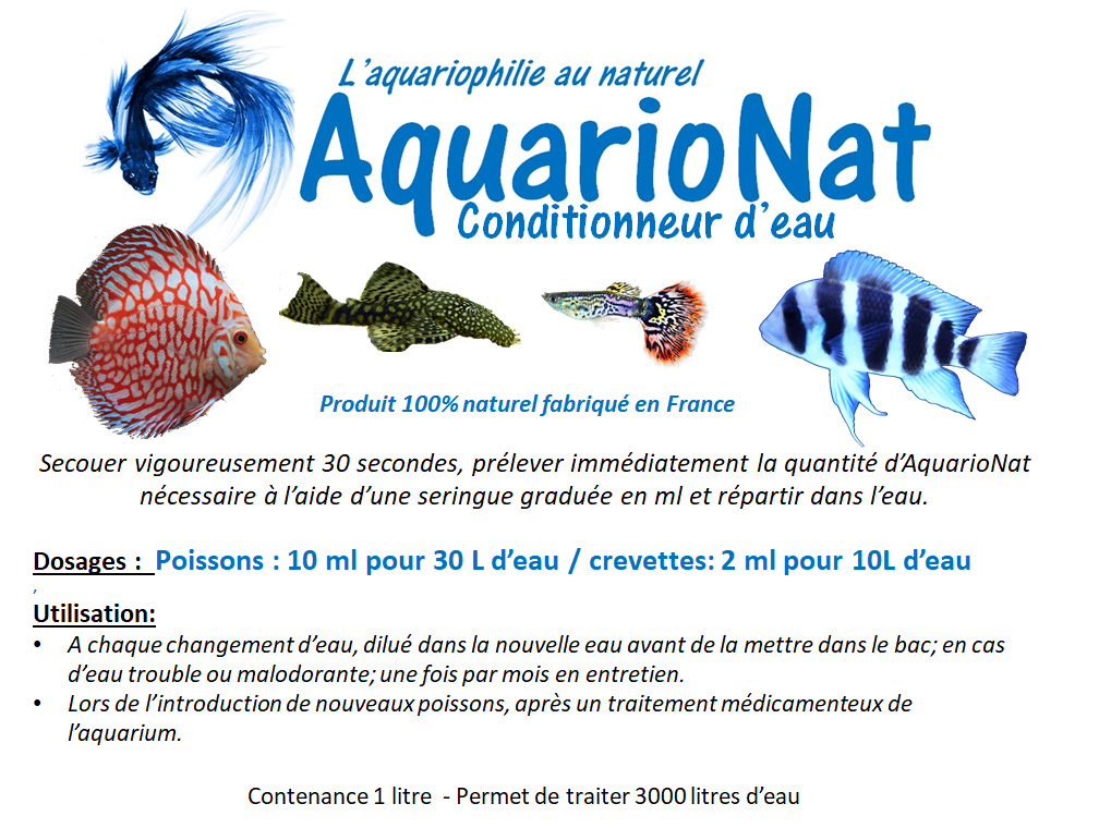 AquarioNat conditionneur d'eau - 1L